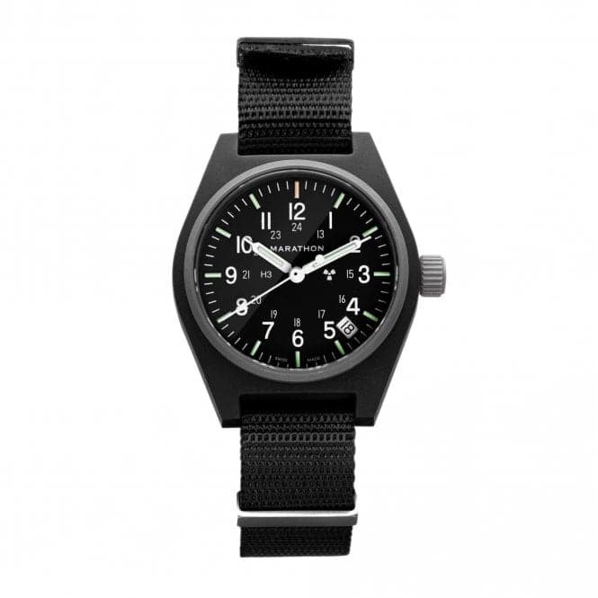 34mm Black General Purpose Quartz Date (GPQ) Nylon DEFSTAN WatchMarathon WatchesWW194015BK - 0108