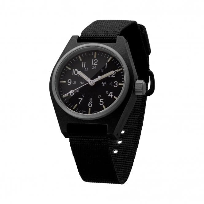 34mm Black General Purpose Quartz (GPQ) Ballistic Nylon WatchMarathon WatchesWW194004BK - 0801