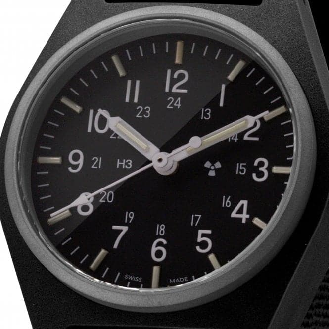 34mm Black General Purpose Quartz (GPQ) Ballistic Nylon WatchMarathon WatchesWW194004BK - 0801