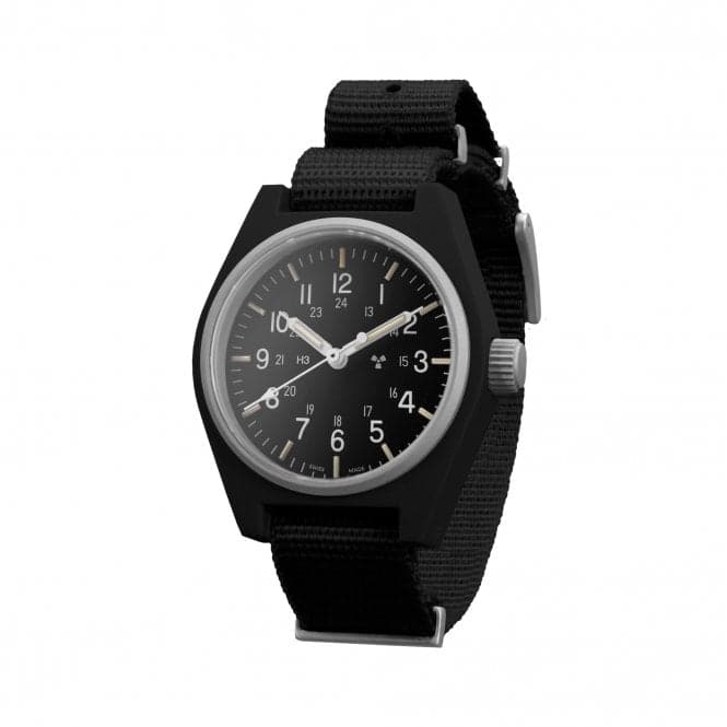 34mm Black General Purpose Quartz (GPQ) Nylon DEFSTAN WatchMarathon WatchesWW194004BK - 0808