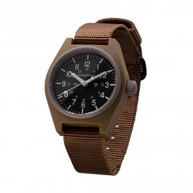 34mm Desert Tan General Purpose Mechanical (GPM) Ballistic Nylon WatchMarathon WatchesWW194003DT - 0103