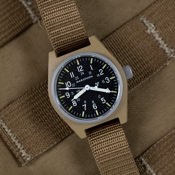 34mm Desert Tan General Purpose Mechanical (GPM) Ballistic Nylon WatchMarathon WatchesWW194003DT - 0103