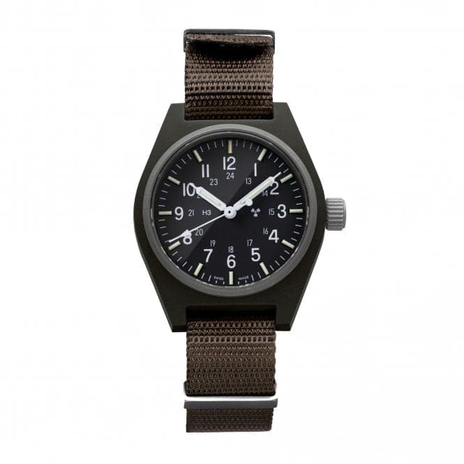 34mm Sage Green General Purpose Quartz (GPQ) Nylon DEFSTAN WatchMarathon WatchesWW194004SG - 0806