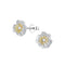 Dew Gold Plated Floral CZ Stud Earrings