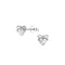 Dew Zirconia Dainty Heart Bow Stud Earrings 35865CZ
