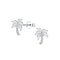 Dew CZ Coconut Tree Stud Earrings