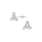 Dew Trilogy CZ Stud Earrings