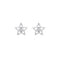 Dew Star CZ Outline Stud Earrings