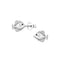 Dew CZ Fish Stud Earrings