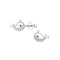Dew CZ Whale Stud Earrings