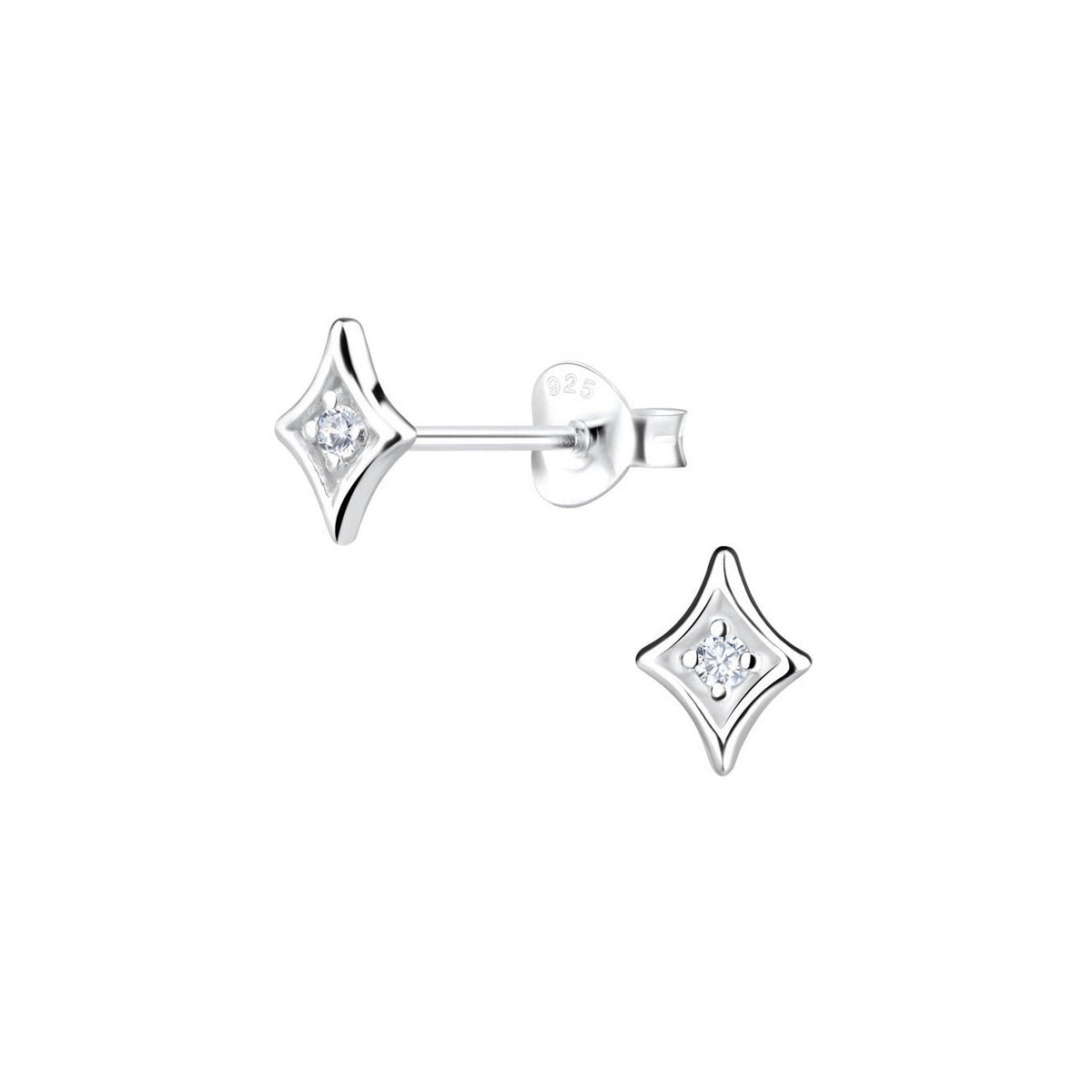 Dew Star CZ Stud Earrings