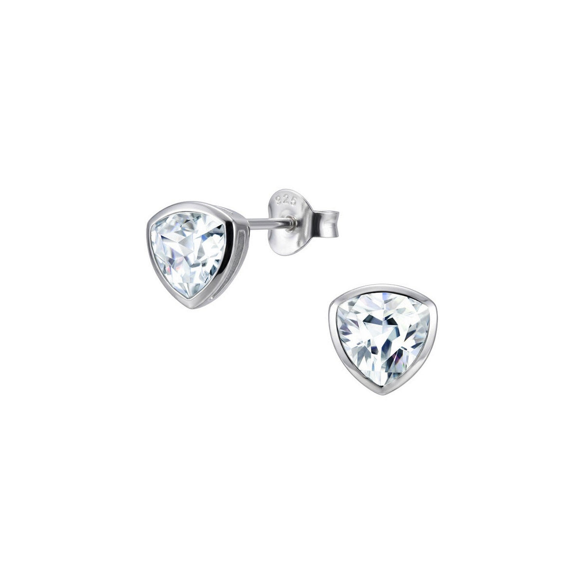 Dew CZ Trillion Cut Stud Earrings