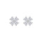 Dew CZ Petal Stud Earrings
