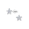 Dew Flower Cluster CZ Stud Earrings