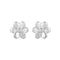 Dew Petal Flower CZ Stud Earrings