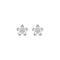 Dew Rounded Flower CZ Stud Earrings