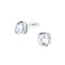 Dew Cushion CZ Stud Earrings