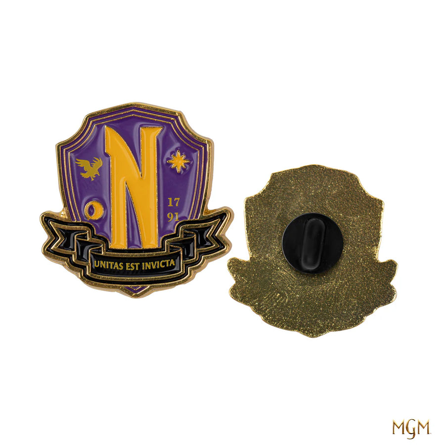 Wednesday Pin Nevermore Academy set of 2 CR3270
