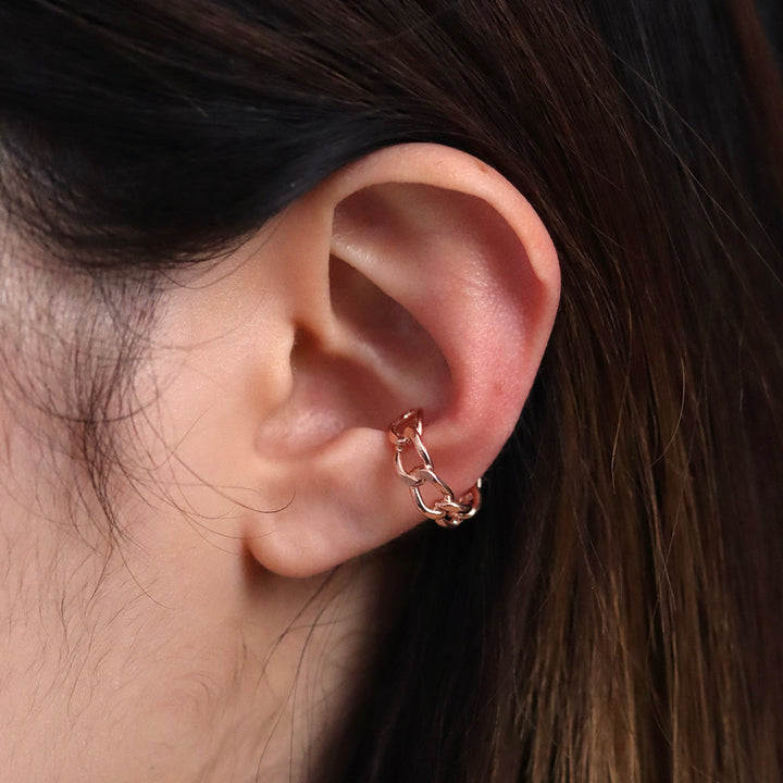 Curb Chain Ear Cuff-3