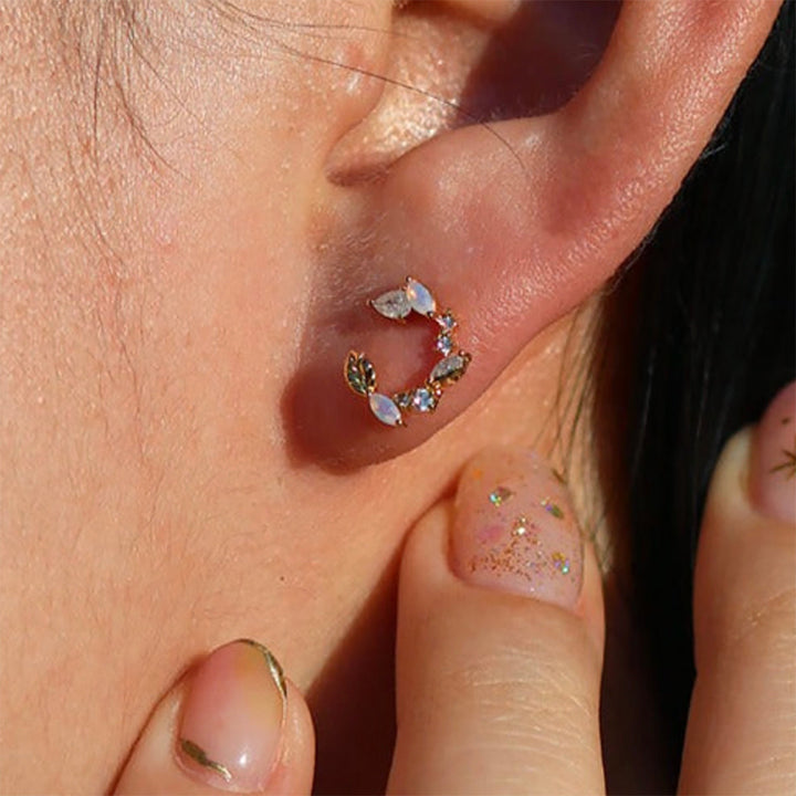 Moonstone laurel earrings-1
