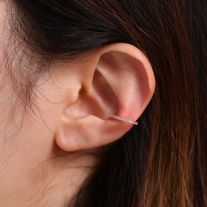 Simple Cubic Ear Cuff-3