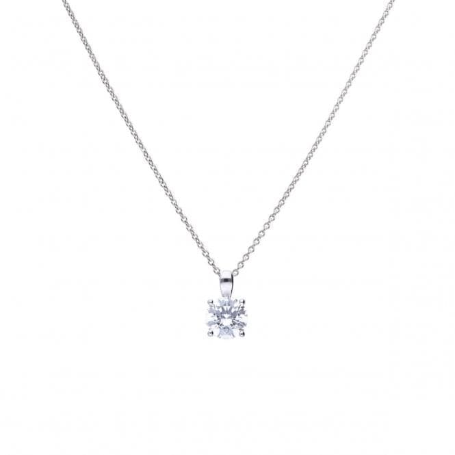 4 Claw Cubic Zirconia Solitaire 2ct Pendant P4920DiamonfireP4920