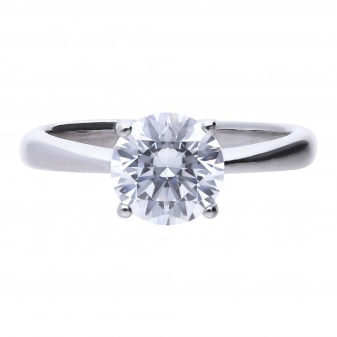 4 Claw Cubic Zirconia Solitaire 2ct Ring R3753DiamonfireR3753 16