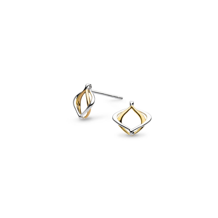 Kit Heath Alicia Golden Gold Plated Petite Stud Earrings 40019GRP