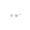 Kit Heath Marina Tide Knot Rhodium Plated Stud Earrings 41060RP