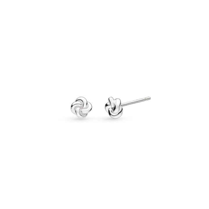 Kit Heath Marina Tide Knot Rhodium Plated Stud Earrings 41060RP