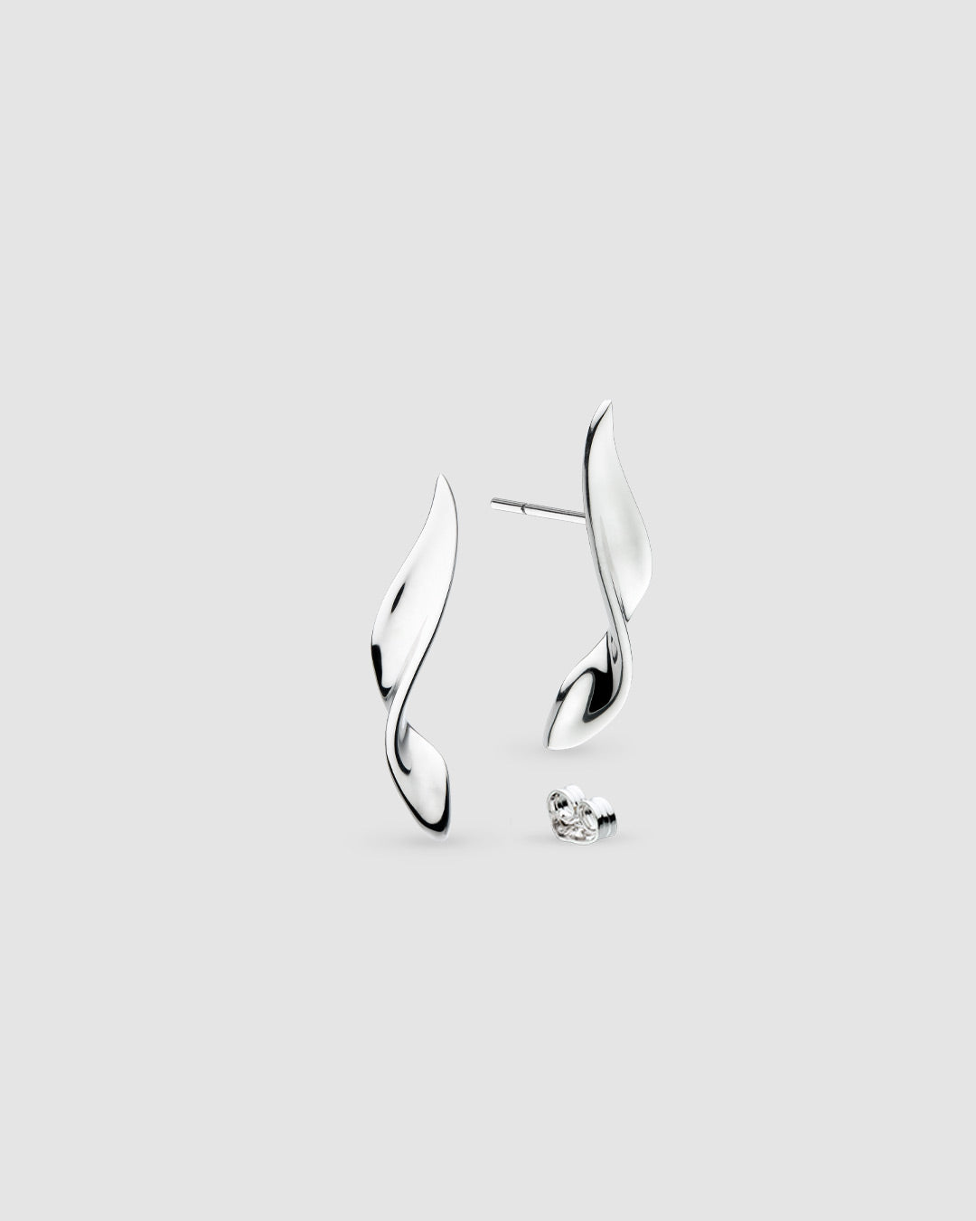Kit Heath Serenity Curve Long Stud Earrings 41192RP