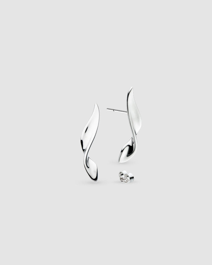 Kit Heath Serenity Curve Long Stud Earrings 41192RP