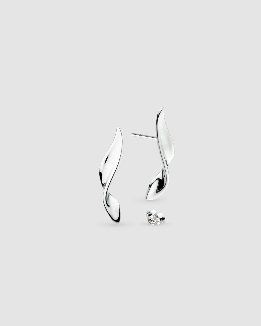 Kit Heath Serenity Curve Long Stud Earrings 41192RP