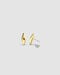 Kit Heath Glint Golden Gold Plated Two-Tone Stud Earrings 41253GRP