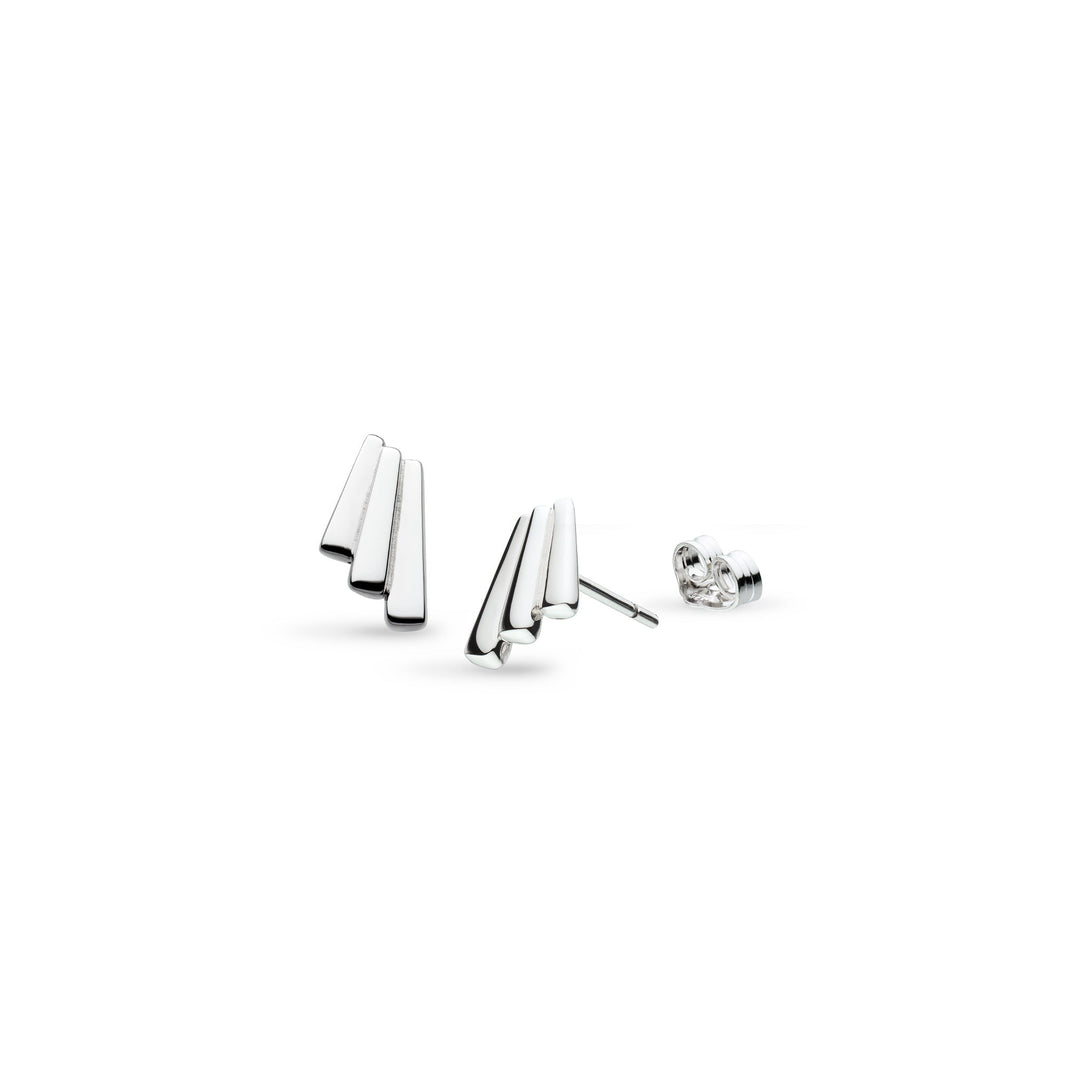 Kit Heath Array Rhodium Plated Stud Earrings 41890RP