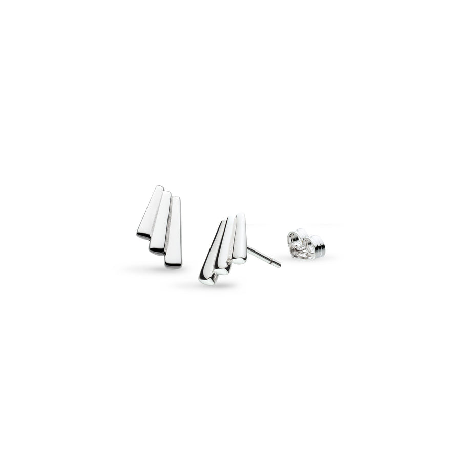 Kit Heath Array Rhodium Plated Stud Earrings 41890RP
