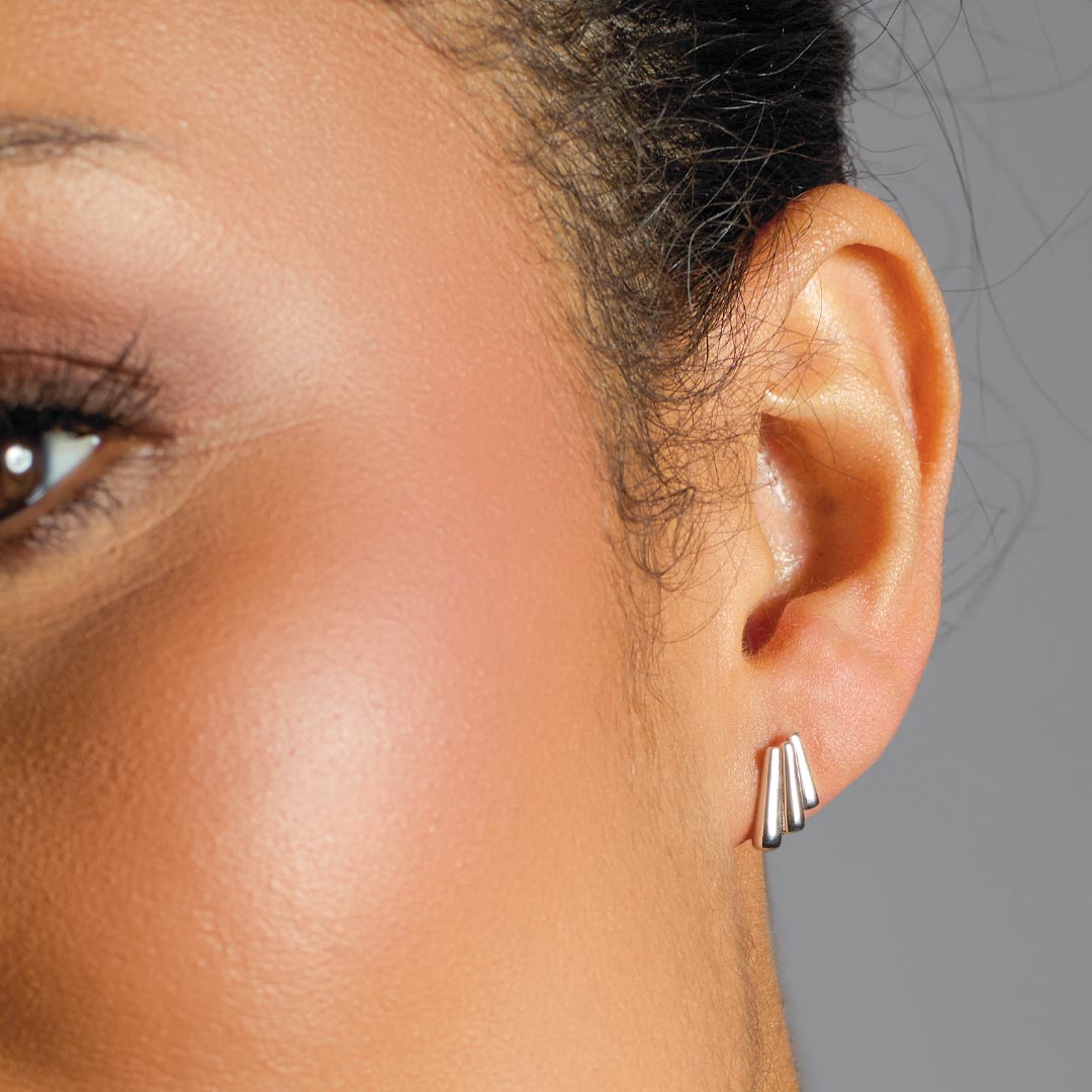 Kit Heath Array Rhodium Plated Stud Earrings 41890RP