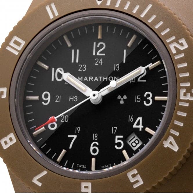 41mm Desert Tan Pilot's Navigator Date Ballistic Nylon WatchMarathon WatchesWW194013DT - 0102