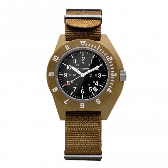 41mm Desert Tan Pilot's Navigator Date Nylon DEFSTAN WatchMarathon WatchesWW194013DT - 0110