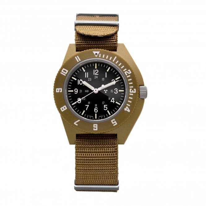 41mm Desert Tan Pilot's Navigator Nylon DEFSTAN WatchMarathon WatchesWW194001DT - 0810