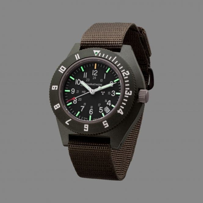 41mm Sage Green Pilot's Navigator Date Ballistic Nylon WatchMarathon WatchesWW194013SG - 0102