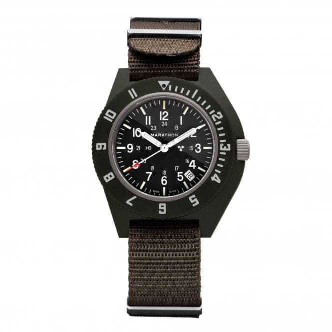 41mm Sage Green Pilot's Navigator Date Nylon DEFSTAN WatchMarathon WatchesWW194013SG - 0110