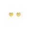 Dew Gold Plated Heart Sunburst Stud Earrings 42615GD