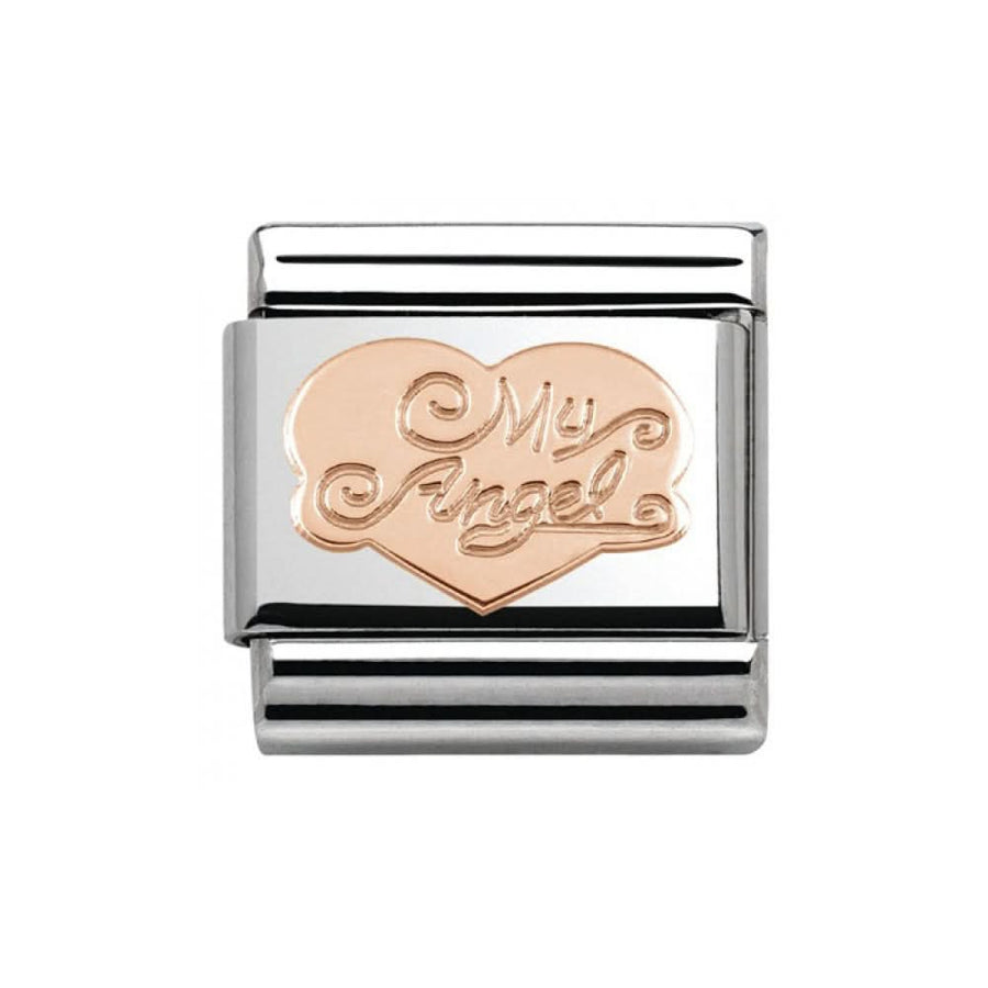 Composable Classic Stainless Rose Gold My Angel Link 430104/02
