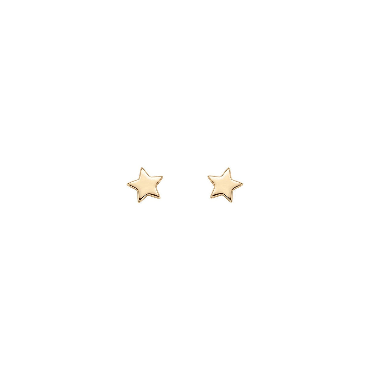 Dew Gold Plated Mini Star Stud Earrings