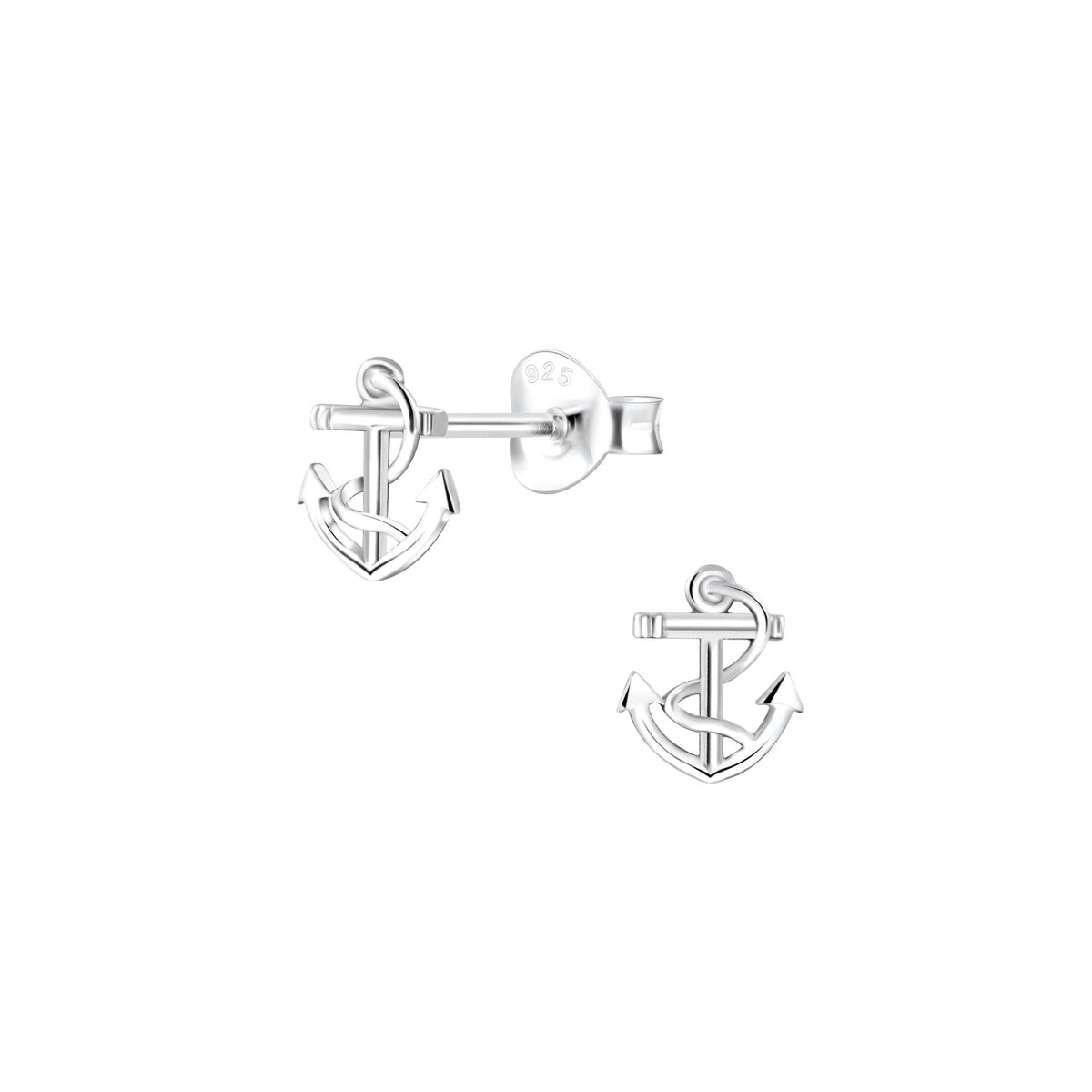 Dew Mini Anchor Stud Earrings 44393HP