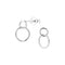 Dew Linked Open Circle Stud Earrings 44396HP