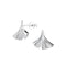 Dew Ginkgo Leaf Stud Earrings