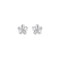 Dew Smooth Flower CZ Stud Earrings