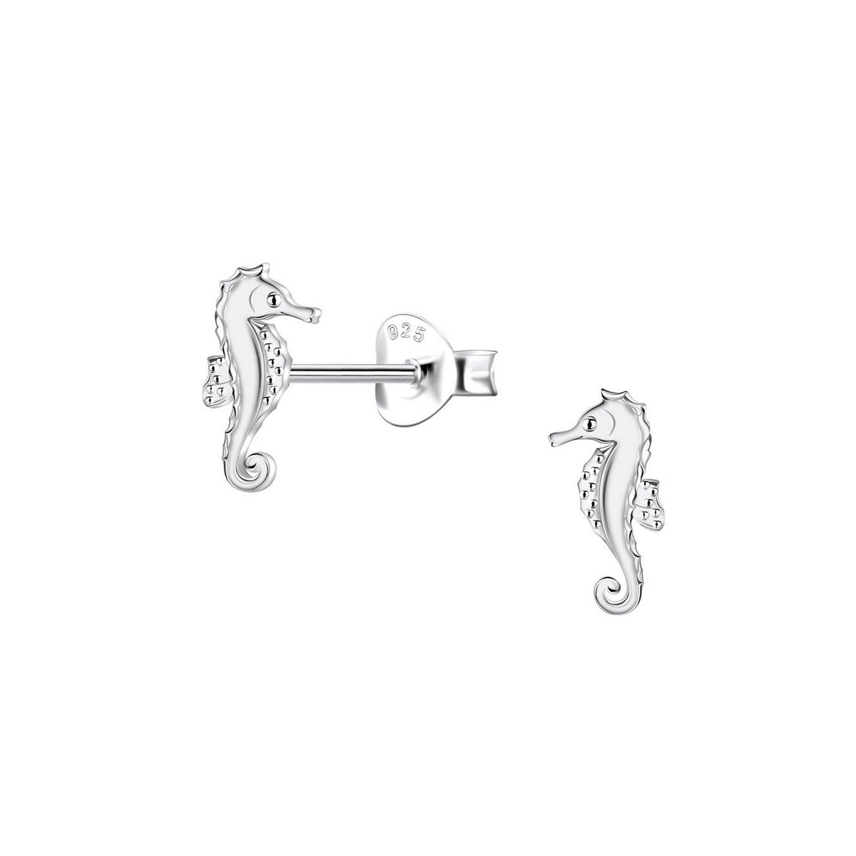 Dew Seahorse Stud Earrings